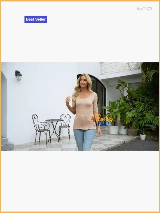 Slim Fit Scoop Neck Cotton Blend Tees 3 Pack Half Sleeve Casual Tops - Picture 7 of 7